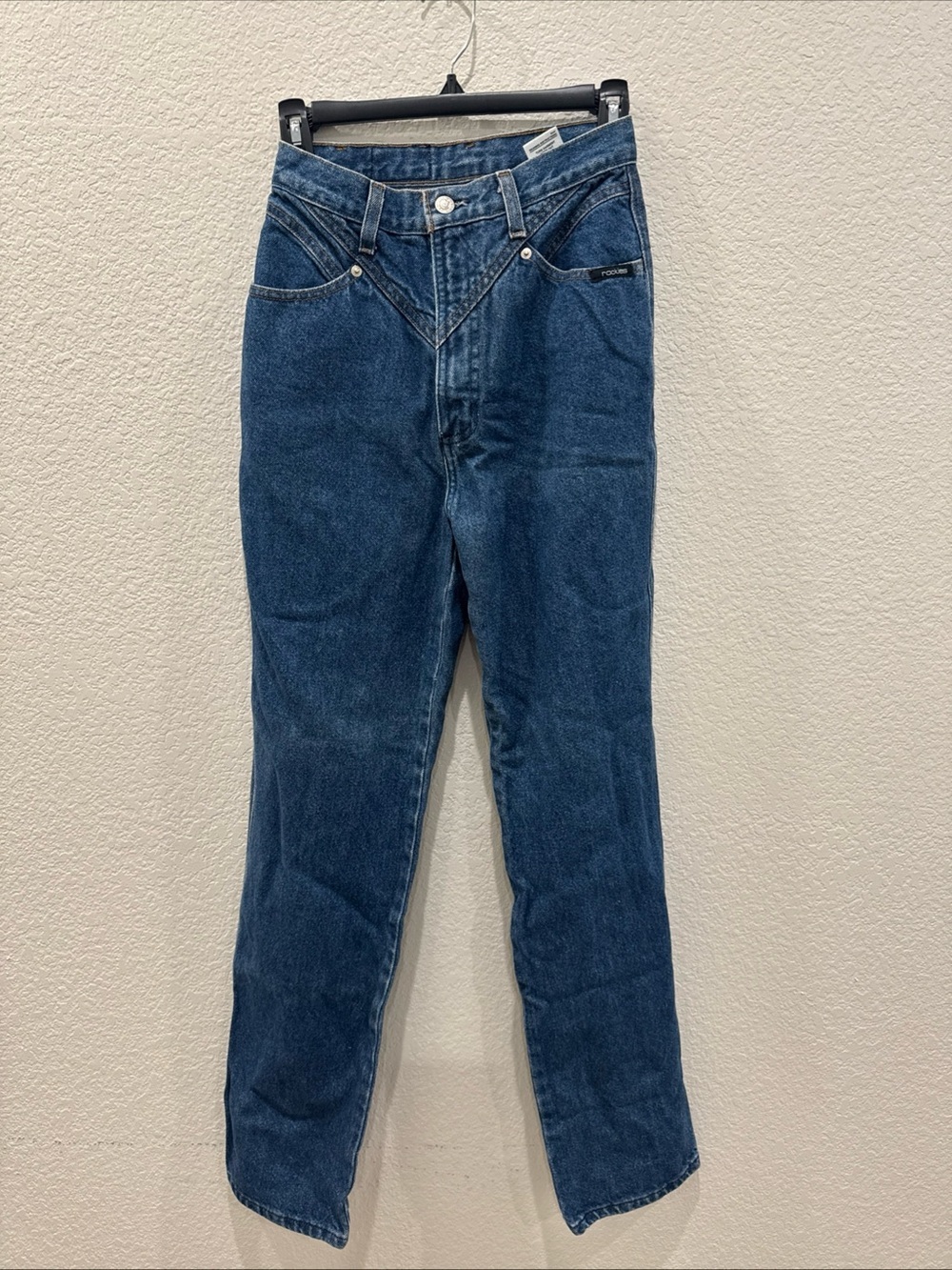 Rockies Jeans Blue Denim High Rise Western Jeans Women’s Size 5R W25 L31 Vintage